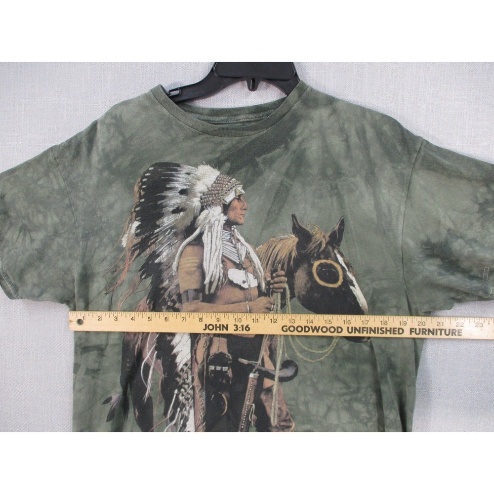 The Mountain Native American‎ Warrior Chief Horse Tie Dye Graphic T-Shirt Mens L - Picture 4 of 8